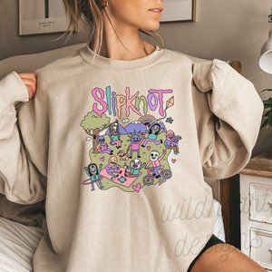 Slipknot Graphic Sweatshirt, Slipknot Inspired Unisex Fleece Lined Sweatshirt